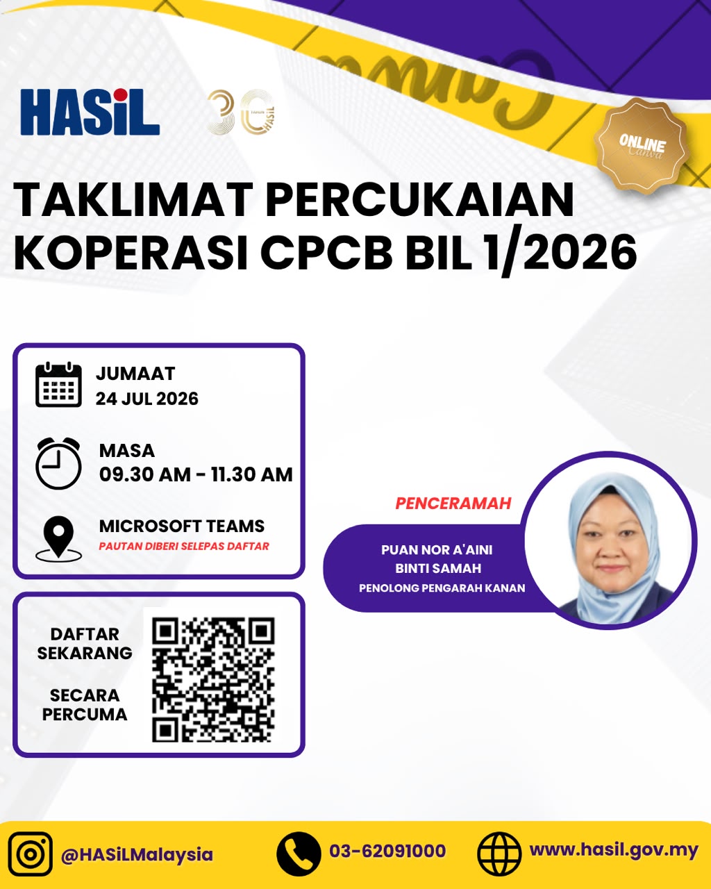 TAKLIMAT PERCUKAIAN KOPERASI CPCB BIL 1 2026
