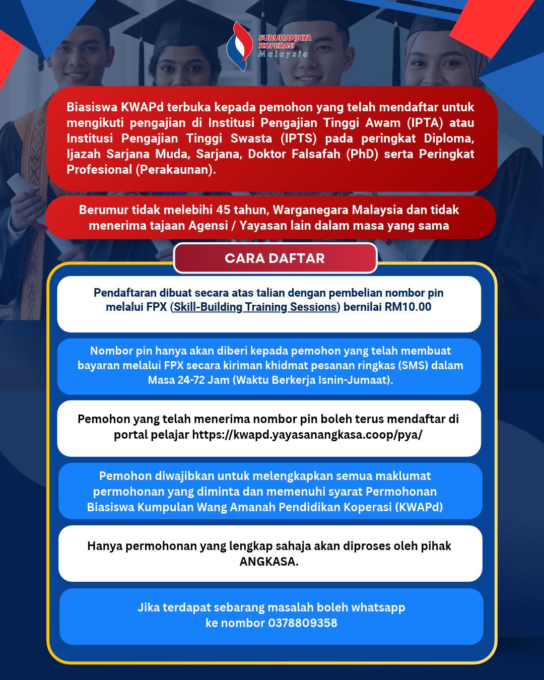 Poster Biasiswa KWAPd 2