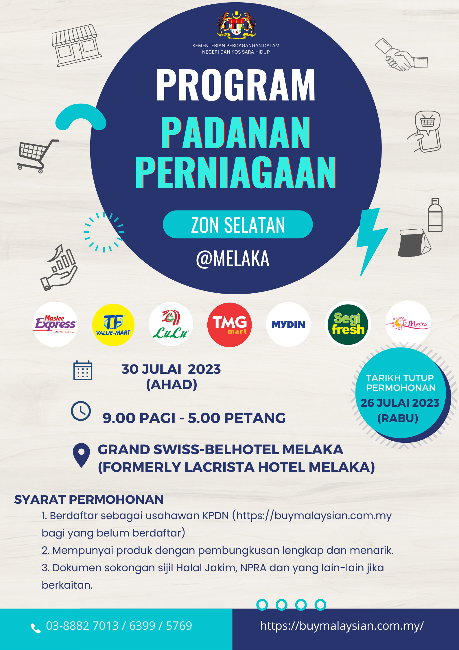 Hebahan Poster Padanan Perniagaan Melaka