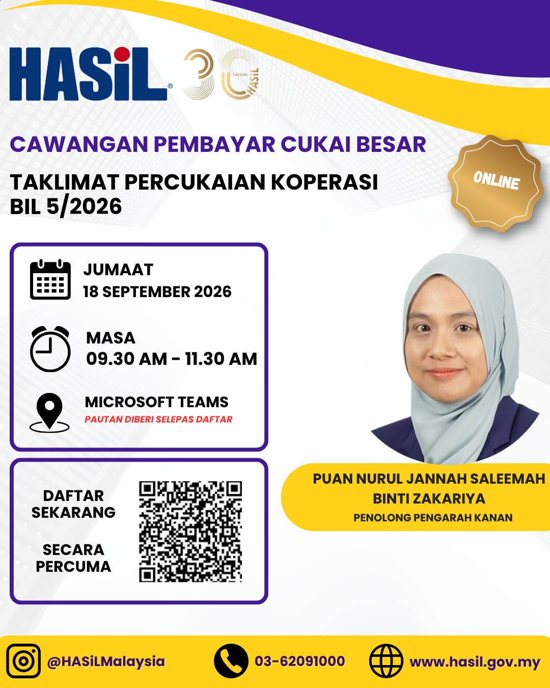 Taklimat Percukaian Koperasi Bil.05/2026